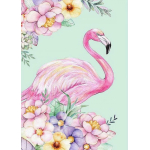 Mona Lisa diamond painting 50x40cm: flamingo